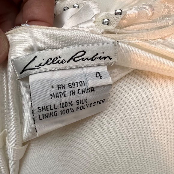 Lillie Rubin White Evening Gown - Picture 6 of 6